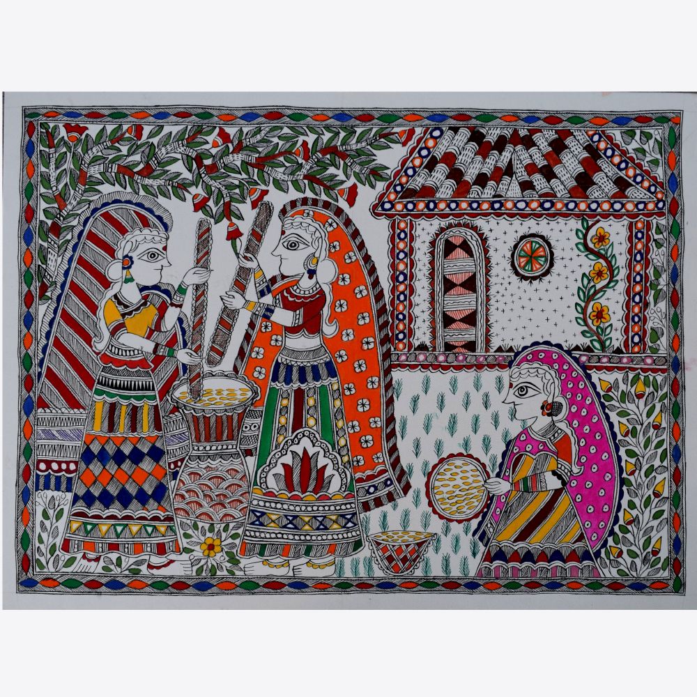 Madhubani Painting/Wall Hanging – Art Home