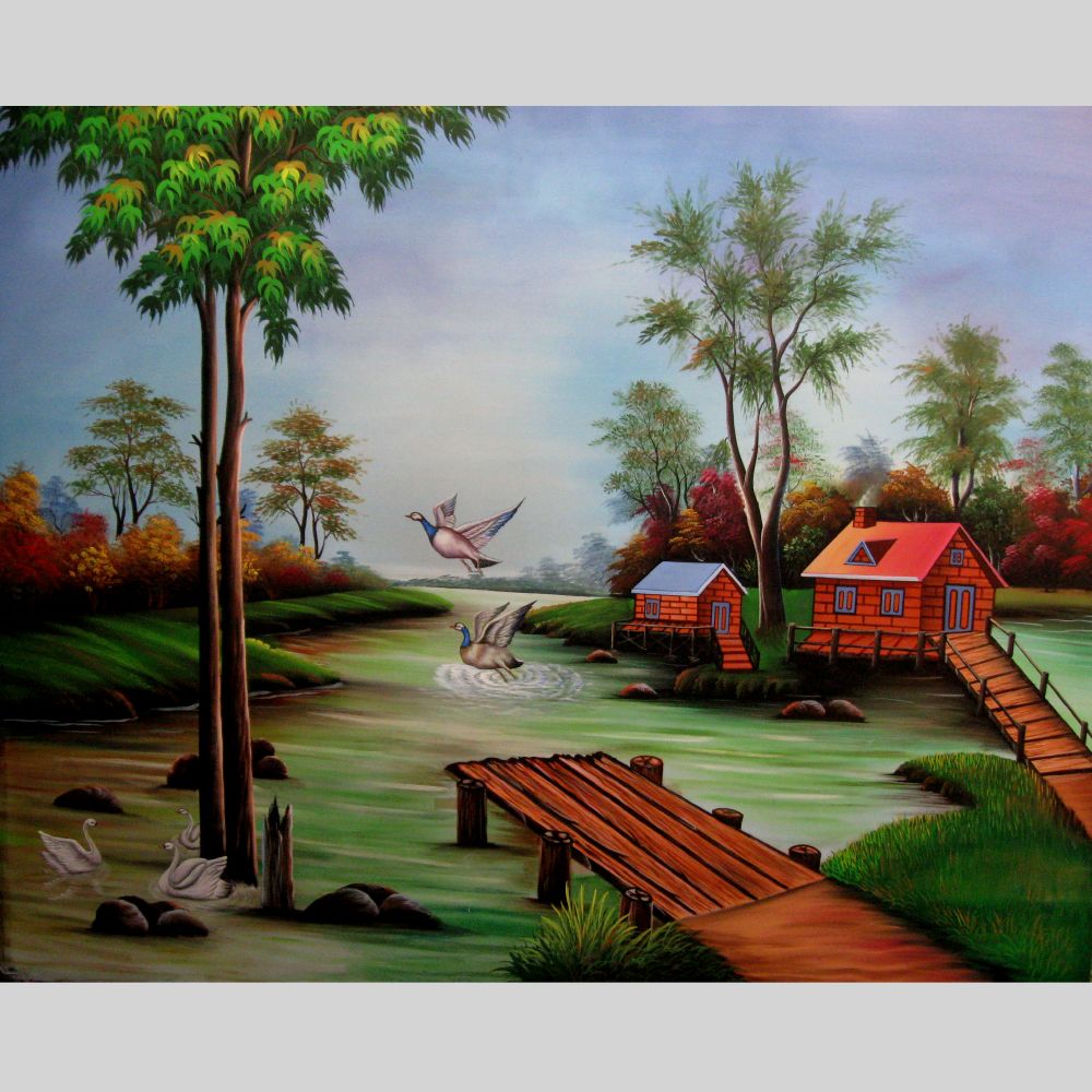 Acrylic Landscape painting – Art Home