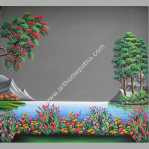 Hand Painted (8×) Plain with Design photography backgrounds/backdrops  – Art Home