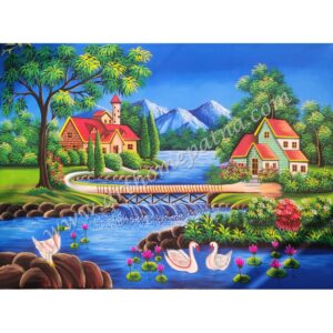 Hand Painted (10x8 feet) Scenic photography backgrounds/backdrops