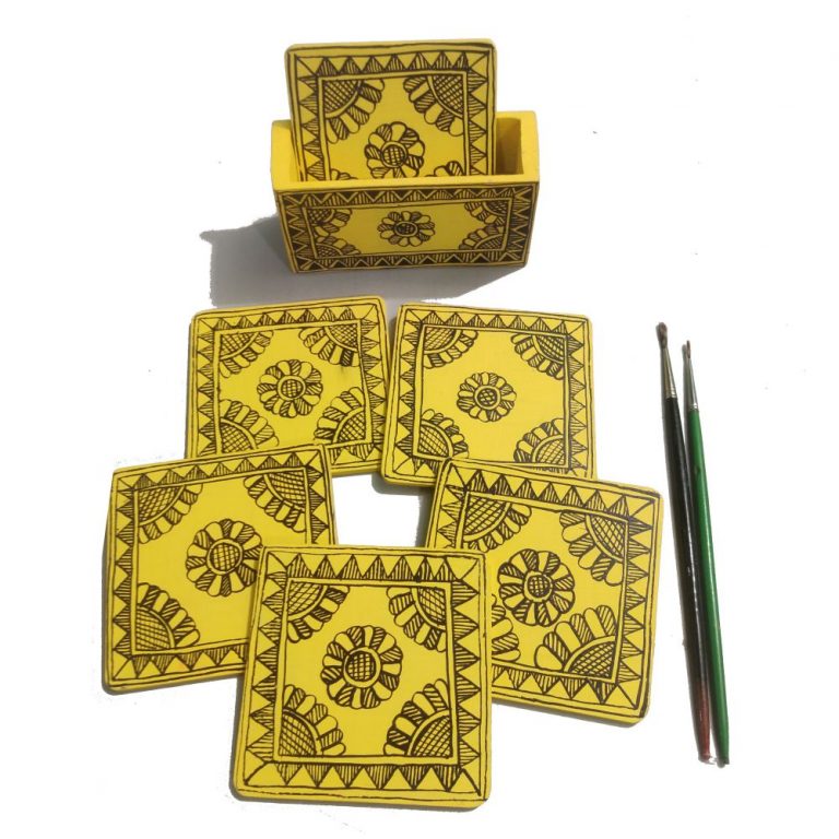 Madhubani Hand Painted Coasters