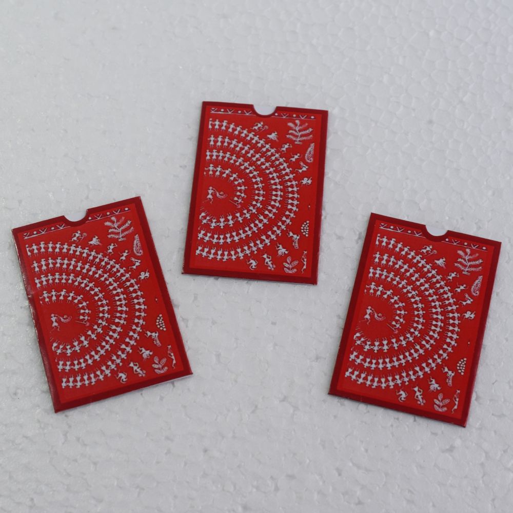 Paper Wallet/ Warli Painting Debit Card Cover/Credit Card Holder/ATM Card Holder /Business Card Wallet/ Handmade Card Wallet - Image 3