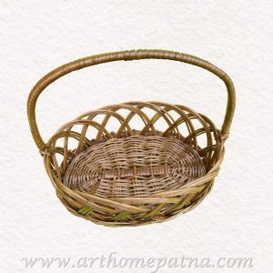 Cane Ovel Puja Basket | Hamper basket | Chocolate Basket | Festival Gifts Basket | Fruit Basket