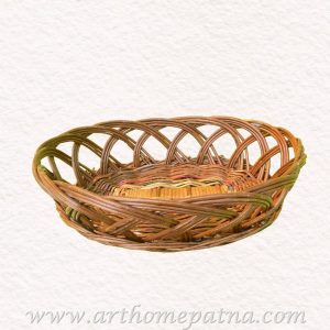 Oval Shape Cane Bamboo Multipurpose Handmade Eco Friendly Basket | Fruit Vegetable Tray | Hamper Packing Basket