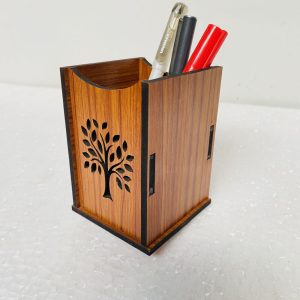 Table Organizer Accessories, Wooden Desk Organize, MDF Pen Holder, Office Supplies Holder