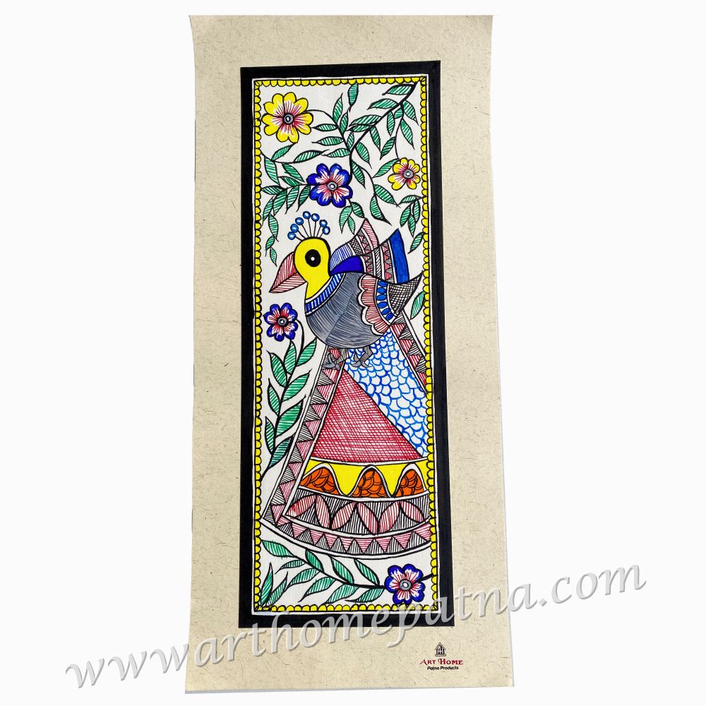 Vertical Size Madhubani Painting/Wall Hanging - Image 3