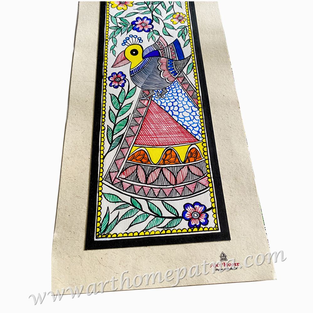 Vertical Size Madhubani Painting/Wall Hanging - Image 4