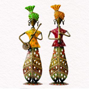 Metal Musician Set of Two Table Decorative Show piece