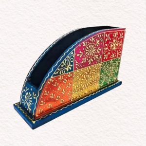 Table Organizer Accessories, Wooden Desk Organize, MDF Tissue Paper Holder, Napkin Holder