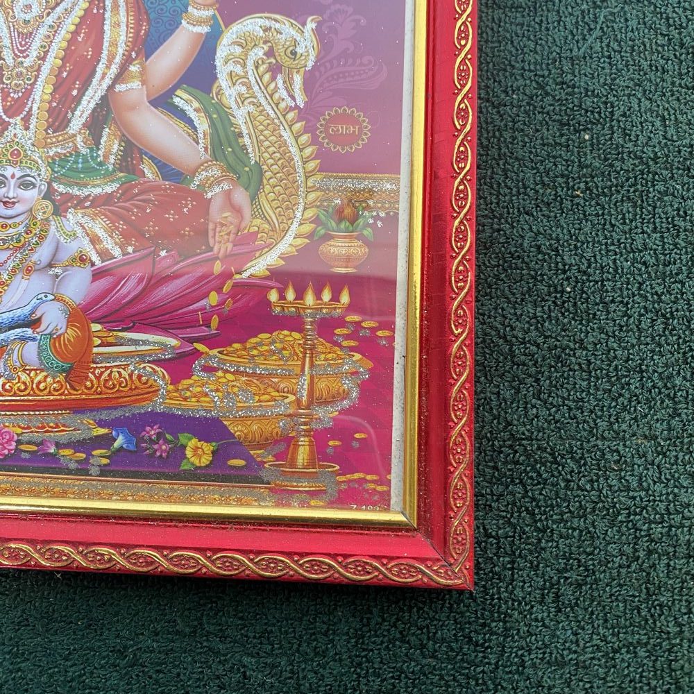 Laxmi Ganesh Religious Frame | Laxmi Ganesh Photo Frame | God Photo Frame | For Diwali Pooja Religious Frame - Image 5