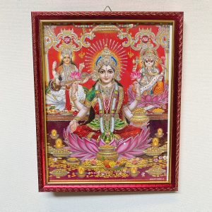 Laxmi Ganesh Religious Frame | Laxmi Ganesh Photo Frame | God Photo Frame | For Diwali Pooja Religious Frame