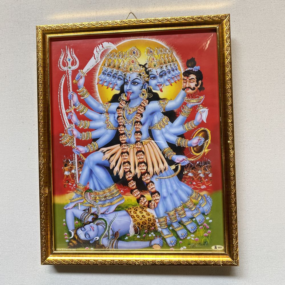 Kali & Shiv Religious Frame | Kali & Shiv Photo Frame | God Photo Frame | For Diwali Pooja Religious Frame - Image 4