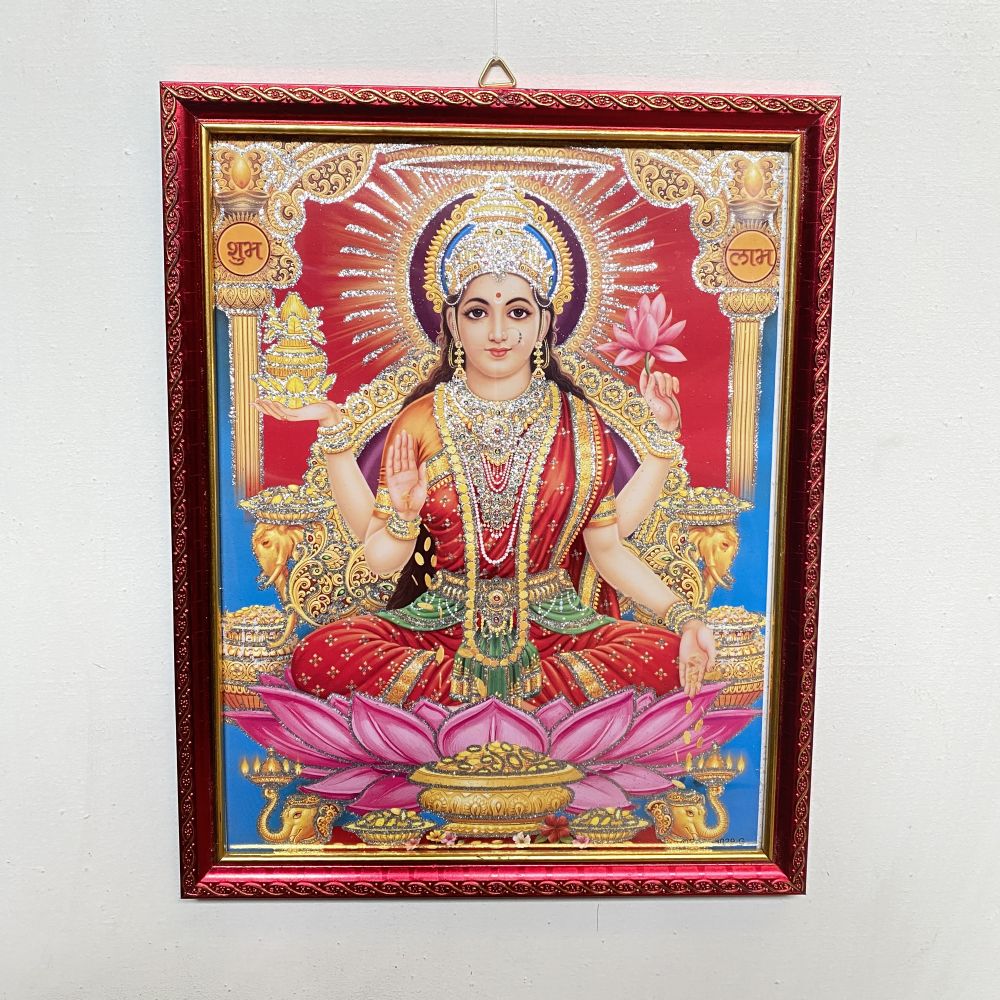 Laxmi Ganesh Religious Frame | Laxmi Ganesh Photo Frame | God Photo Frame | For Diwali Pooja Religious Frame - Image 3