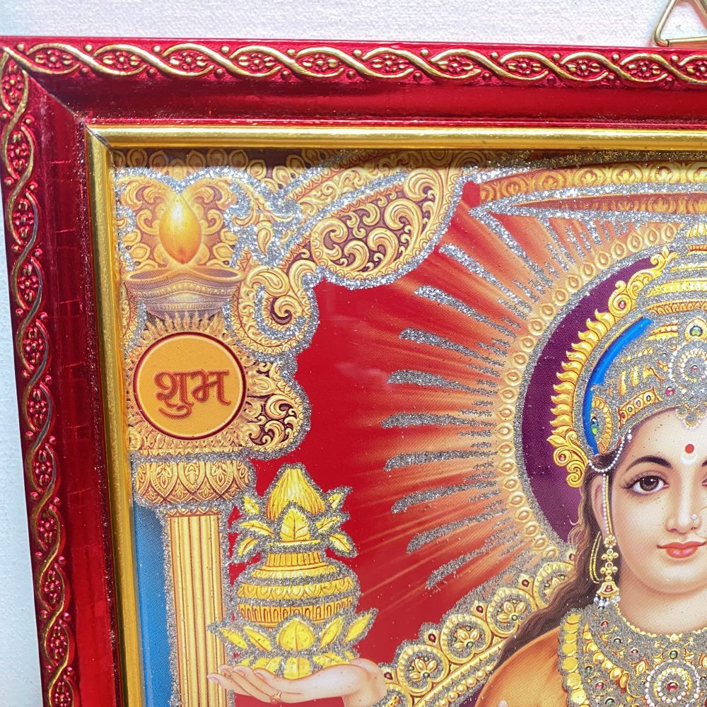 Laxmi Ganesh Religious Frame | Laxmi Ganesh Photo Frame | God Photo Frame | For Diwali Pooja Religious Frame - Image 6