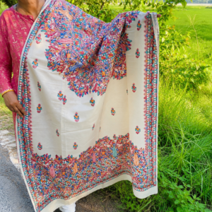 Madhubani hand Painted Silk Dupatta