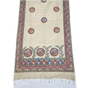 Madhubani hand Painted Dupatta
