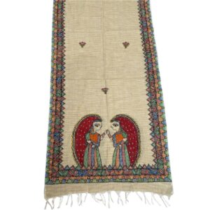 Madhubani Hand Painted Stole Scarf